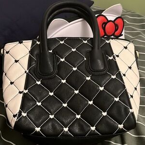 Luv Betsy black and white heart bag by Betsy Johnson
